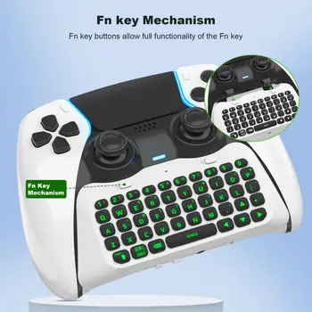 Žaidimų klaviatūra su žaliu foniniu apšvietimu Belaidė su 