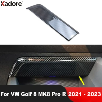 skirta Volkswagen VW Golf 8 MK8 Pro R 2021 2022 2023 2023 nerūdijančio automobilio priekinio USB prievado skydelio dangtelio apdaila Vidaus liejimo būdai Priedai