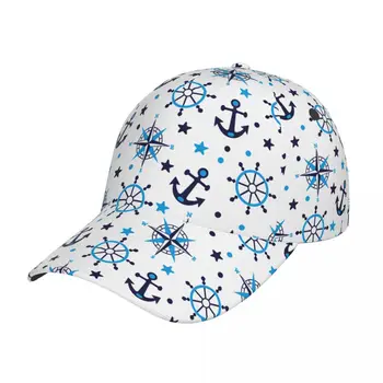 Beisbolo kepurė Hip Hop Blue Sea Anchor Saulės kepurės suaugusiems vyrams Moterys Kepurė
