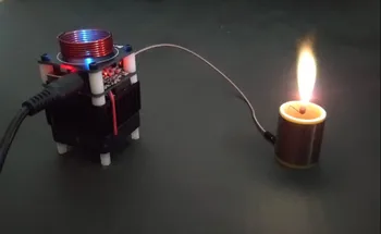 Tesla Coil Hfsstc Electronic Candle High-frequency Plasma Flame Teaching Demonstration Pasidaryk pats rankų darbo