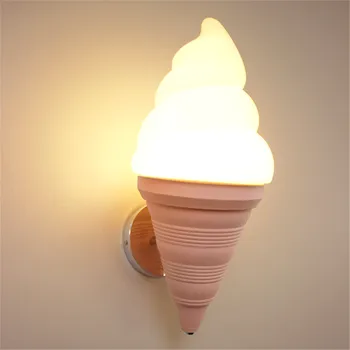 Creative Ice Cream Sconce Lamp LED vaikų kambario sieninis šviestuvas miegamajame Naktinis restoranas Vidaus dekoras Modernus praėjimas Sieninis šviestuvas