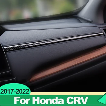 ABS automobilio centrinio valdymo prietaisų skydelio dangtelio apdailos juostelės lipdukai Honda CRV 2017 2018 2019 2020 2021 2022 Interjero aksesuarai