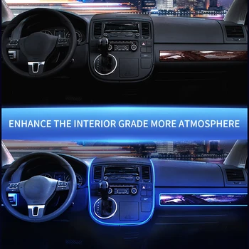 Silent car cold light salono atmosfera light car USB universalus modifikuotas LED prietaisų skydelis centrinis valdymas atmosferos lemputė