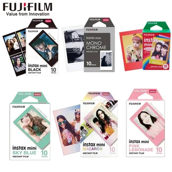 Fujifilm Instax Mini filmas Mini 12 fotopopierius 10/20/30 lapai Balta vienspalvė vaivorykštė momentiniam mini 11 7s 8 70 90 fotoaparatas