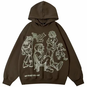 Hipster prekės ženklo vyriškas gatvės gobtuvas su gobtuvu rudens harajuku anime hoodie hipsteris hiphopo hipsteris