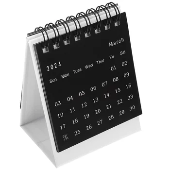 2024 Mažo stalo kalendoriniai metai Drakono darbalaukio kalendorius Atsistokite Kalendorius Mėnesinis stalo bloknotas Anglų kalendorius