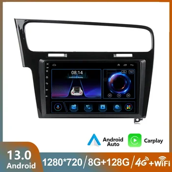 Android 13 automobilinis radijas Volkswagen VW Golf 7 MK7 VII 2014 - 2021 belaidis Carplay multimedijos grotuvo navigacija GPS automatinis stereofoninis