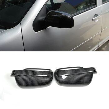 Carbon Fiber ABS šoninio galinio vaizdo veidrodžio dangtelio keitimas Bora Golf 4 IV MK4 1998-2009