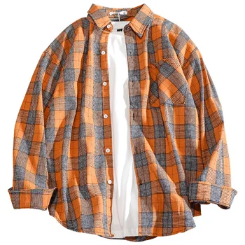 Prekės ženklas Oversize Rudens plediniai marškiniai Vyriški sagos aukštyn Elegantiškos vyriškos suknelės drabužiai Hip Hop Western Clothing 2023