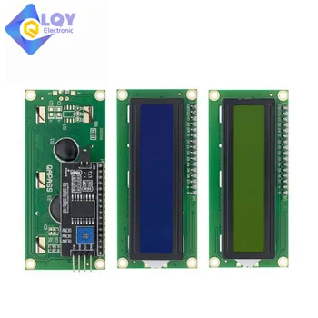 LQY LCD1602 I2C LCD 1602 modulis Mėlyna/Žalia PCF8574 IIC/I2C LCD1602 adapterio plokštė