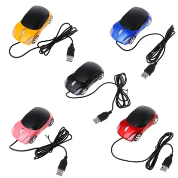 Creative Fashion Wired USB automobilinė pelė 3D automobilio forma USB optinė pelė Žaidimų pelės pelės PC nešiojamam kompiuteriui