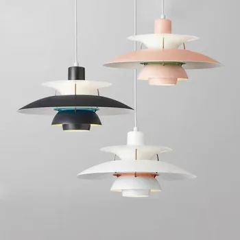 Daniško dizaino pakabinamas šviestuvas aukštos kokybės skėtis Loui Led pakabinamas šviestuvas Gyvenamasis kambarys Paulsen Lustre Virtuvė 5 Lampa Droplight