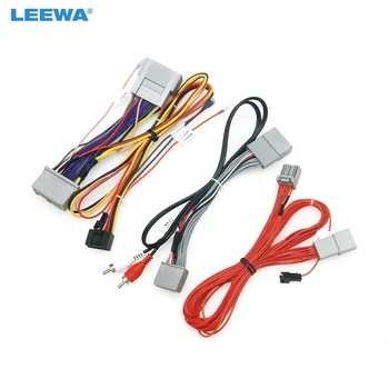 LEEWA automobilio garso CD/DVD grotuvas 16PIN Android maitinimo kabelio adapteris Honda Accord 08-13 radijo laidynas #CA6504