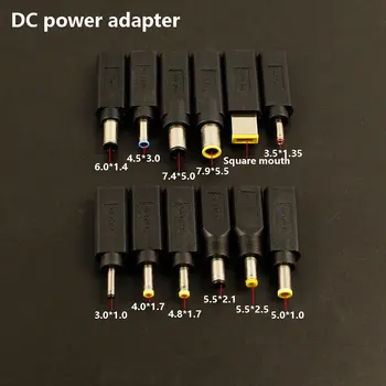 1Pcs USB Type-C Female To DC 7.4x5.0 4.5x3.0 5.5x2.5 5.5x2.1 Vyriško kištuko maitinimo jungties keitiklis, skirtas Lenovo HP Dell nešiojamam kompiuteriui