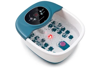 Pėdų SPA vonios masažuoklis su vibracijos ir temperatūros kontrole, pėdų skausmo malšinimu, pėdų mirkymo priemonė su akupresūros masažo taškais