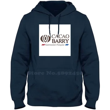 Cacao Barry logotipas Aukštos kokybės 100% medvilninis džemperis su gobtuvu Naujas grafinis džemperis
