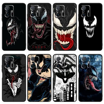 Marvel Venom Cool telefono dėklas, skirtas Xiaomi Mi 10T 10S 10S 10 9T 9SE 8 Mix 3 Play A3 A2 CC9E Note 10 Lite Pro Black Cover