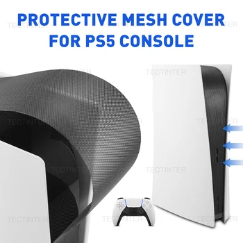 skirta PS5 konsolei Kvėpuojantis tinklelis Dangtelis Lanksti PVC medžiaga Apsauginis plaunamas dulkių filtras, skirtas PS5 Disc&DigitalAccessorie
