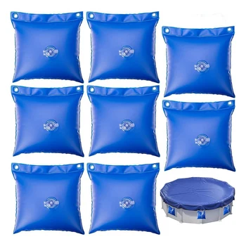 8 Pack Pool Water Wall Bag For Over Ground Pool Pool Cover Weights Pool Closing Winterizing Kit