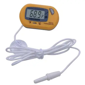 Žuvų bako termometras Didelio tikslumo LCD ekranas Elektroninis akvariumo vandens temperatūros matuoklis Žuvų bako tiekimas