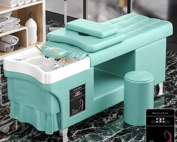 Vandens cirkuliacijos galvos terapijos lova fumigacija ausų masažas grožio salonas kirpykla speciali šampūno lova