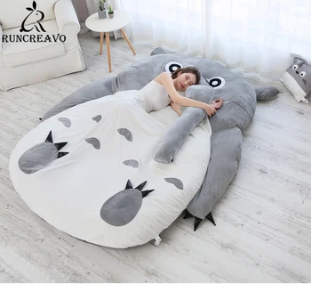 2m*1,5m Tatami dvigulė lova pupelių krepšio sofa-lova suaugusiems Šiltas animacinis filmas Tatami miegmaišis čiužinys plaunamas