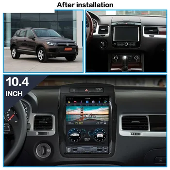 skirta VW Volkswagen Touareg 2010-2019 Tesla Screen Android Px6 Car Multimedia Stereo Player Carplay GPS navigacijos pagrindinio bloko DVD