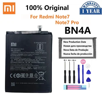 100% Orginal Xiao mi BN4A 4000mAh baterija, skirta Xiaomi Redmi Note 7 Note7 Pro Note7Pro Aukštos kokybės telefonų pakaitinės baterijos
