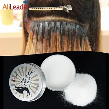 Alileader Pigūs keratino miltelių klijai plaukų priauginimui Keratino klijų milteliai plaukams Itališki keratino miltelių klijai Plaukų priauginimas
