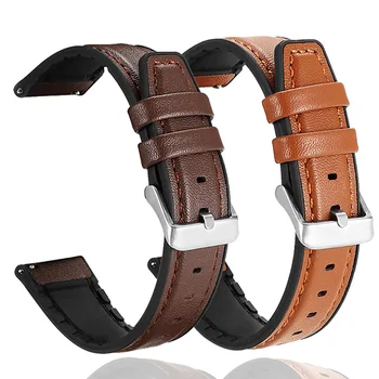 Forerunner 265 255 Music 745 Sport Strap 22MM Silicon Leather Wrist Band Branklet, skirta Garmin Vivoactive 4/Venu 2 Watchbands Belt