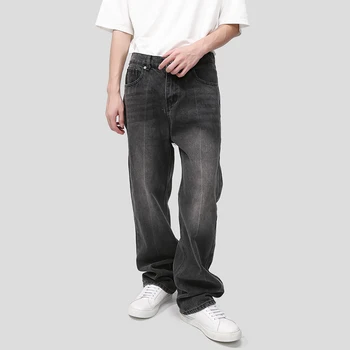 SYUHGFA Slim Fit Kelnės Vyrai Tide Nauji tiesūs džinsai Korėjietiško stiliaus laisvos paprastos laisvalaikio džinsinės kelnės Rudens tendencijos Gatvės apranga