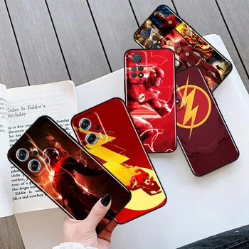 DC Hero Cool The Flash For Xiaomi Redmi Note 12 11 11T 10 9 8 7 6 5 4 Pro 5G 4G Silicone Soft Shockproof Black Phone Case Fundas