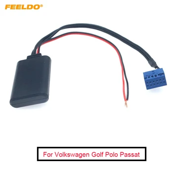 FEELDO 5Pcs Automobilinis belaidis Bluetooth modulis Radijas Aux kabelis Volkswagen Golf Polo Passat Music Audio radijas AUX adapteris #AM6273