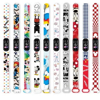 Disney Peliuko Mikio Minės vaikiški laikrodžiai Animacinių filmų personažų figūrėlės LED lietimui atsparus elektroninis vaikų laikrodis Gimtadienio dovanų žaislas