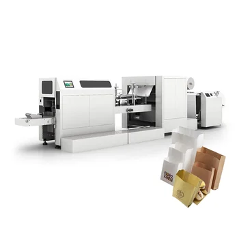 YG mokslinis procesas 450 Kraft maišelių popieriaus mašina plokščia rankena popieriaus maišelių mašina Smailaus dugno popieriaus maišelių gamybos mašina