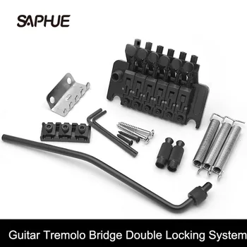 Elektrinė gitara Tremolo tiltų sistemos su logotipu Dvigubas užrakinimo kraštas su 