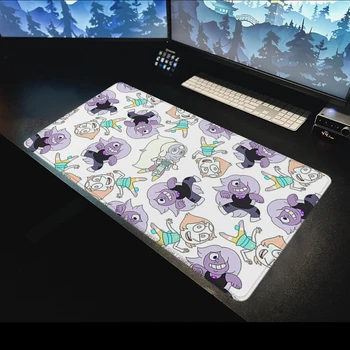 Cute Anime Mouse Pad Office Computer Stal Mat Mouse Mats Gamer Keyboard Mat Stitched Edge Mousepad Cabinet PC Gaming Accessoy