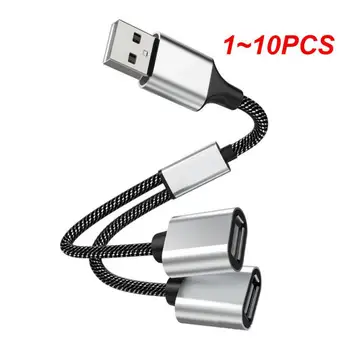 1 ~ 10PCS C tipo šakotuvo plėtiniai 4 prievadų USB kabelių skirstytuvas OTG didelės spartos perdavimo adapteris nešiojamasis keitiklis, skirtas PC nešiojamam kompiuteriui Macbook