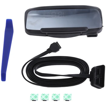 Car Head-Up Display Car HUD Universal OBD2 GPS Spidometras Odometras, kaip parodyta patvarus