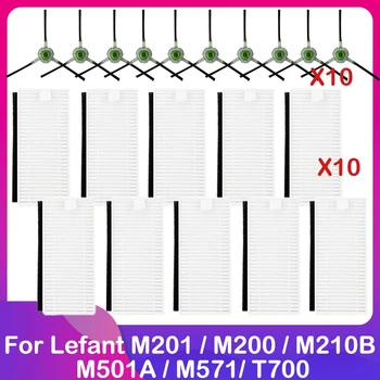 Šoninis šepetėlio hepa filtras Lefant M200 M201 M210 M213 M520 M501-A M571 T700 U180 F1 M210B dulkių siurblio dalis