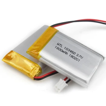 Nauja 103450 3.7V 1800mAh Lipo polimerinė baterija GPS navigatoriui MP5 Bluetooth garsiakalbio ausinės E-knyga Ličio įkraunama baterija