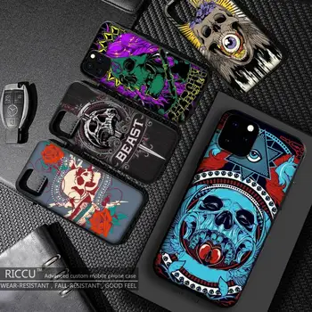Rose Skeleton Hand Skull Phone Case For iphone 11 12 Mini Pro Max X XS MAX 6 6s 7 8 Plus XR SE2020 priedai Dangtelis