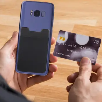 Universal Phone Back Slot Card Holder piniginės dėklas, skirtas iPhone 13 11 12 Pro Lycra Phone Back Slot Card Holder Kreditinės kortelės laikiklis