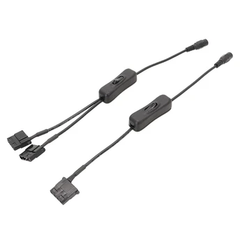Easy Setups 13in DC5.5x2.1mm to 4Pin for Molex Cable for PC Fan Power Connection Dropship