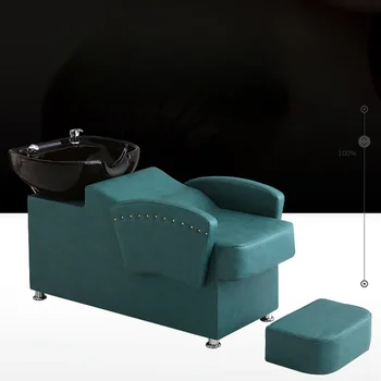 Kirpykla Grožio šampūno kėdės Profesionalios prabangios minimalistinės šampūno kėdės Comfort Chuveiro salono baldai WZ50SC