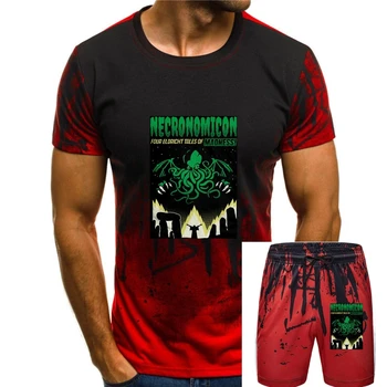 H. P. Lovecraft, Necronomicon Classic marškinėliai, Vyriški moteriški visų dydžių Populiarūs marškinėliai be etikečių