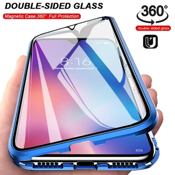 Cover Full Magnetic Phone Case For XIAOMI MI Poco X5 Pro 5G X3 GT F4 F3 Front and Back Glass Cover Magnet grūdinto stiklo dangtelis