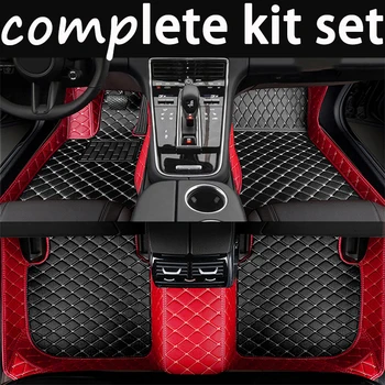 Individualūs odiniai automobilių grindų kilimėliai BMW X4 2019-2020 rinkiniui Automobilių kilimų kilimėliai Pėdų pagalvėlės