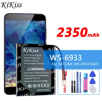 KiKiss galinga baterija WS6933 WS 6933 2350mAh SATLINK televizoriui Skaitmeninis palydovinis ieškiklis matuoklis WS-6933 6923 DVB-S / S2 baterijos
