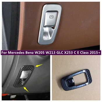 Automobilio elektroninio rankinio stabdžio mygtukų rėmo apdailos dangtelio apdaila Tinka Mercedes Benz W205 W213 GLC X253 C E klasei 2015 - 2018